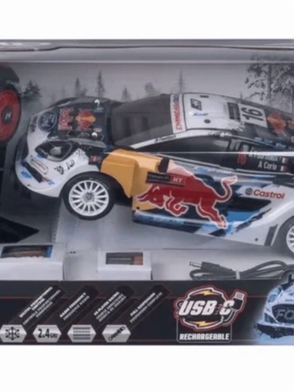 Nikko RC 1:14 Red Bull Elite Race Cars Red Bull 16 with remote control- NIB- 8+